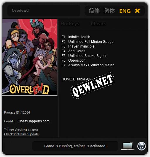 Overlewd: Читы, Трейнер +7 [CheatHappens.com]