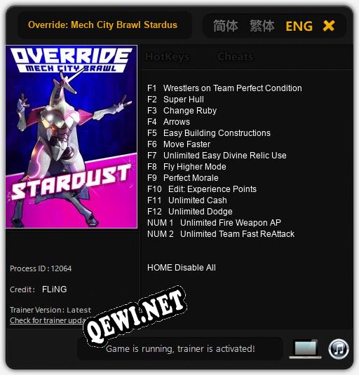 Override: Mech City Brawl Stardust: Читы, Трейнер +14 [FLiNG]