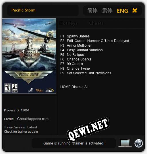 Pacific Storm: ТРЕЙНЕР И ЧИТЫ (V1.0.77)