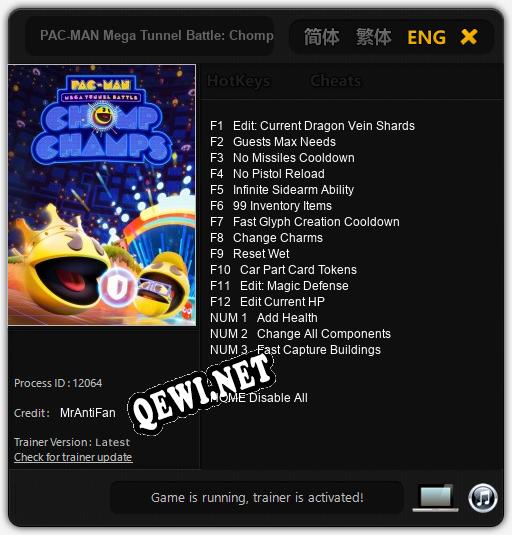 PAC-MAN Mega Tunnel Battle: Chomp Champs: Трейнер +15 [v1.5]