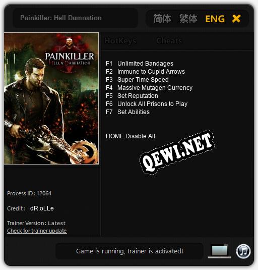 Painkiller: Hell Damnation: Читы, Трейнер +7 [dR.oLLe]
