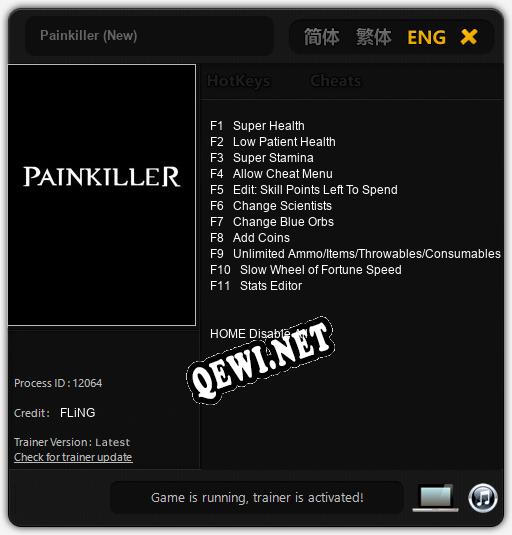 Painkiller (New): Читы, Трейнер +11 [FLiNG]