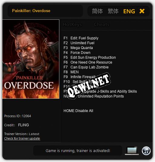 Painkiller: Overdose: Читы, Трейнер +13 [FLiNG]