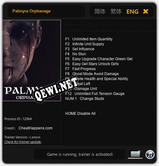 Palmyra Orphanage: Читы, Трейнер +13 [CheatHappens.com]
