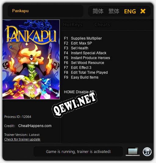 Трейнер для Pankapu [v1.0.6]