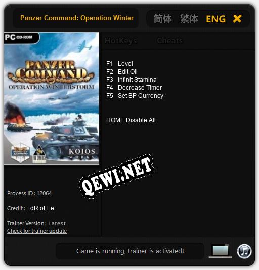 Panzer Command: Operation Winter Storm: Трейнер +5 [v1.6]