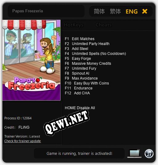 Papas Freezeria: Трейнер +12 [v1.5]