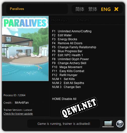 Paralives: Трейнер +15 [v1.8]