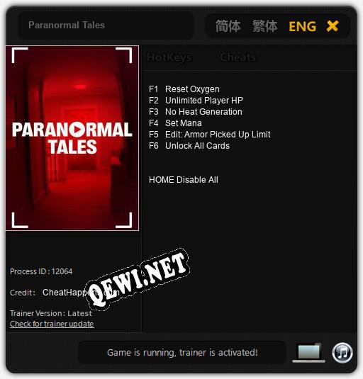 Paranormal Tales: ТРЕЙНЕР И ЧИТЫ (V1.0.12)