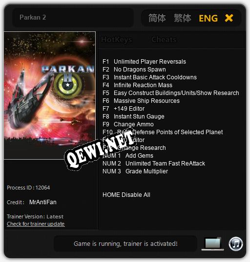 Parkan 2: Трейнер +15 [v1.5]