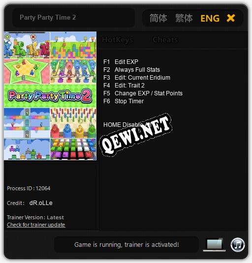 Party Party Time 2: Трейнер +6 [v1.1]