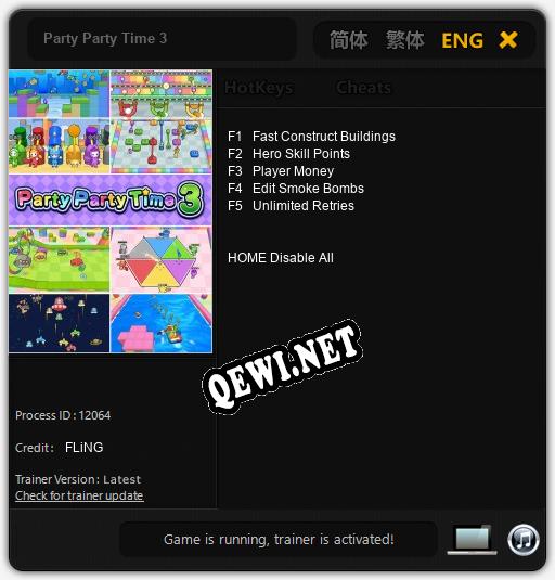 Party Party Time 3: ТРЕЙНЕР И ЧИТЫ (V1.0.80)