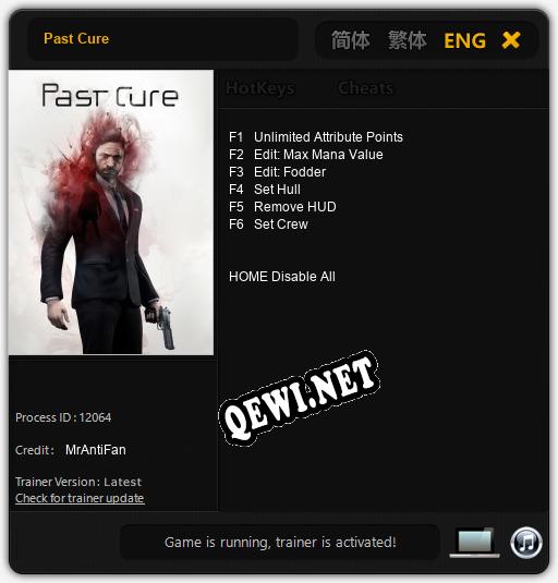 Past Cure: Трейнер +6 [v1.3]