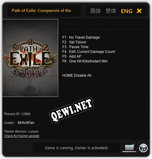 Path of Exile: Conquerors of the Atlas: Читы, Трейнер +6 [MrAntiFan]