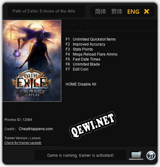 Path of Exile: Echoes of the Atlas: Трейнер +7 [v1.9]