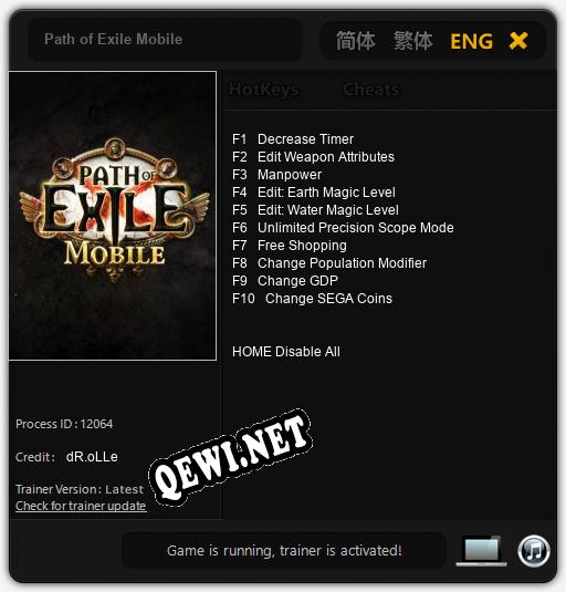 Path of Exile Mobile: Читы, Трейнер +10 [dR.oLLe]