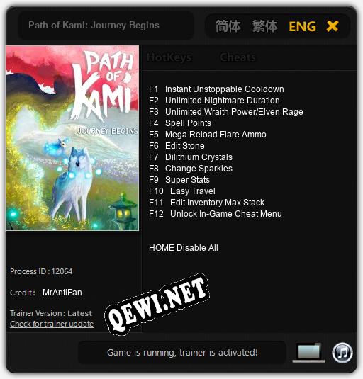 Path of Kami: Journey Begins: ТРЕЙНЕР И ЧИТЫ (V1.0.3)