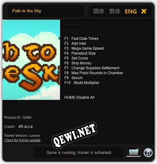 Path to the Sky: Читы, Трейнер +10 [dR.oLLe]