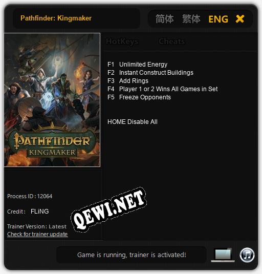 Pathfinder: Kingmaker: Трейнер +5 [v1.3]