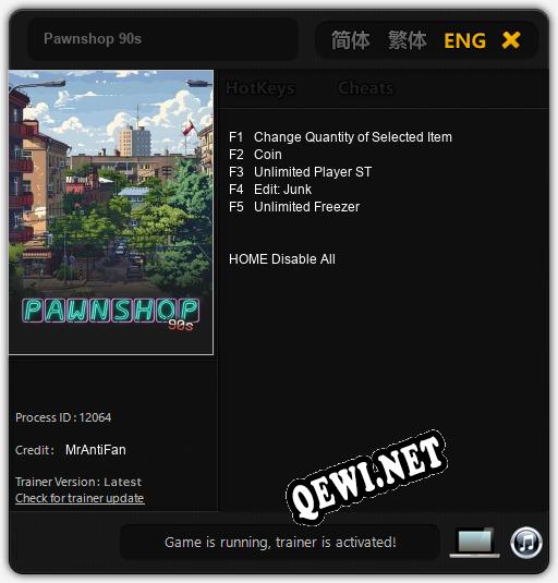 Pawnshop 90s: Трейнер +5 [v1.7]