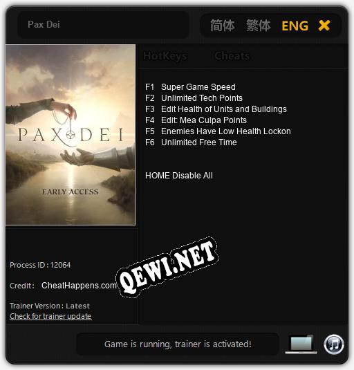 Pax Dei: Читы, Трейнер +6 [CheatHappens.com]