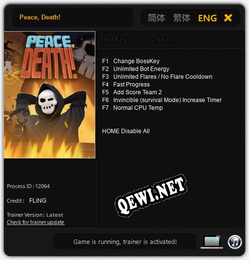 Peace, Death!: Читы, Трейнер +7 [FLiNG]