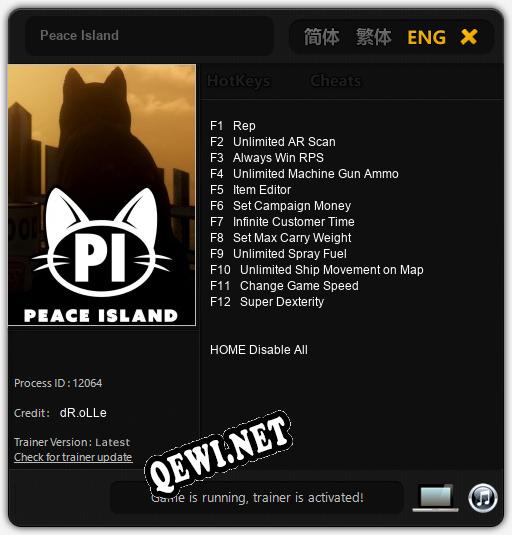 Peace Island: ТРЕЙНЕР И ЧИТЫ (V1.0.81)