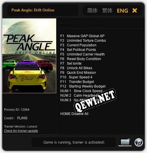Peak Angle: Drift Online: Читы, Трейнер +15 [FLiNG]
