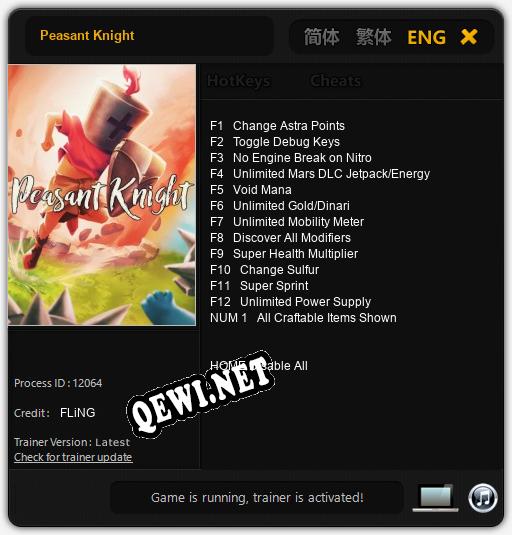 Peasant Knight: Читы, Трейнер +13 [FLiNG]