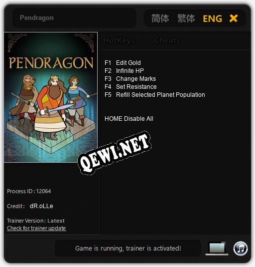 Pendragon: Трейнер +5 [v1.3]