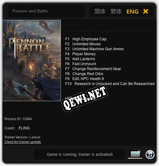 Трейнер для Pennon and Battle [v1.0.4]