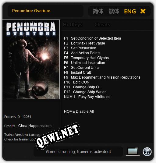 Penumbra: Overture: Трейнер +13 [v1.7]