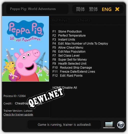 Peppa Pig: World Adventures: Трейнер +12 [v1.2]