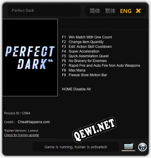 Perfect Dark: ТРЕЙНЕР И ЧИТЫ (V1.0.16)