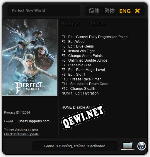 Perfect New World: Читы, Трейнер +13 [CheatHappens.com]