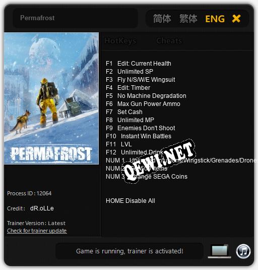 Permafrost: Трейнер +15 [v1.1]