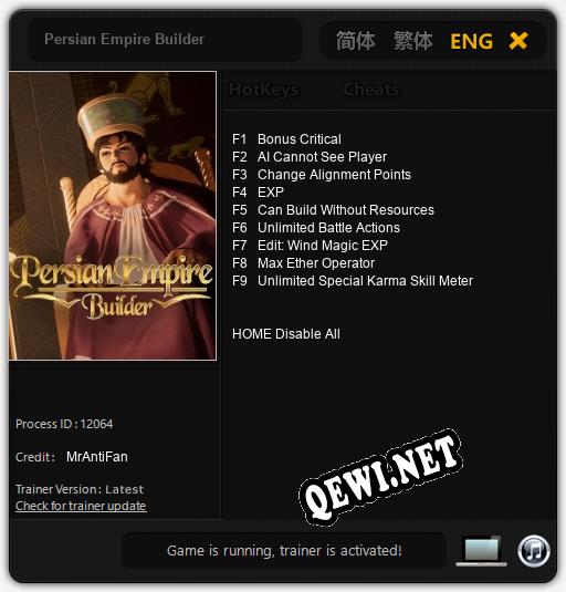 Persian Empire Builder: ТРЕЙНЕР И ЧИТЫ (V1.0.80)