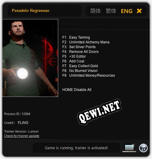 Pesadelo Regressao: ТРЕЙНЕР И ЧИТЫ (V1.0.5)