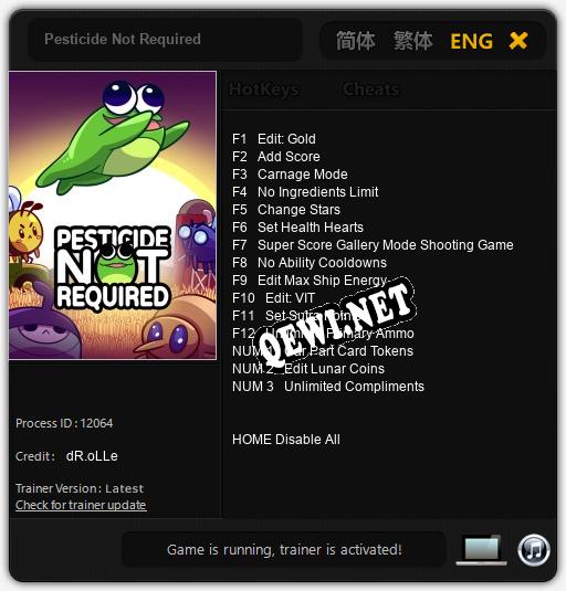 Pesticide Not Required: Трейнер +15 [v1.9]
