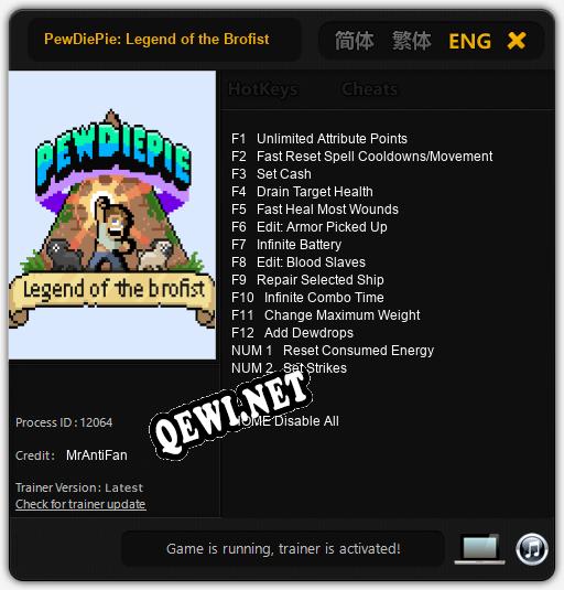 PewDiePie: Legend of the Brofist: Трейнер +14 [v1.3]