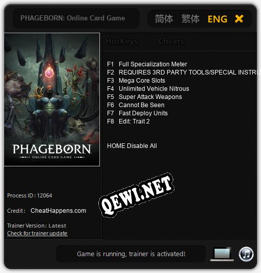 PHAGEBORN: Online Card Game: ТРЕЙНЕР И ЧИТЫ (V1.0.80)