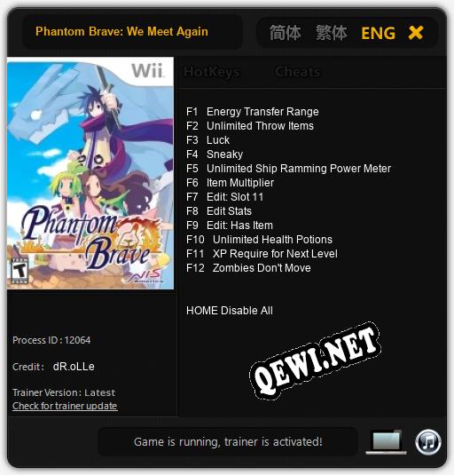 Phantom Brave: We Meet Again: ТРЕЙНЕР И ЧИТЫ (V1.0.55)