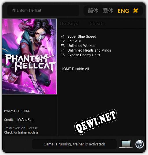 Трейнер для Phantom Hellcat [v1.0.6]