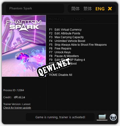 Phantom Spark: Трейнер +10 [v1.2]