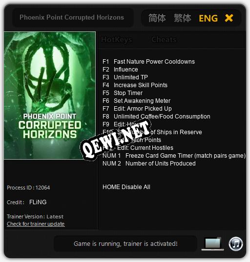 Phoenix Point Corrupted Horizons: Трейнер +14 [v1.1]