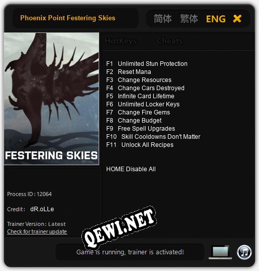 Phoenix Point Festering Skies: Трейнер +11 [v1.5]