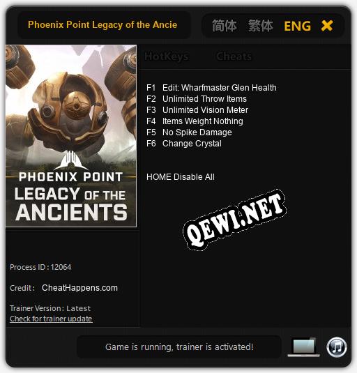 Phoenix Point Legacy of the Ancients: Трейнер +6 [v1.9]