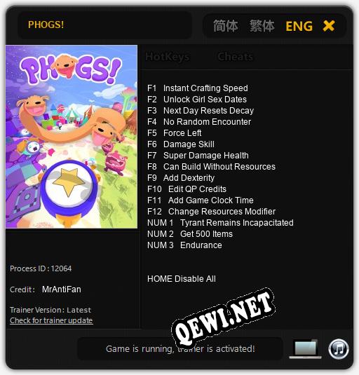 Трейнер для PHOGS! [v1.0.5]
