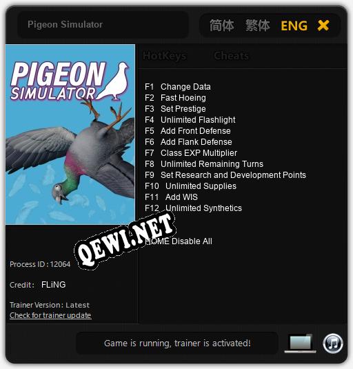 Pigeon Simulator: ТРЕЙНЕР И ЧИТЫ (V1.0.91)