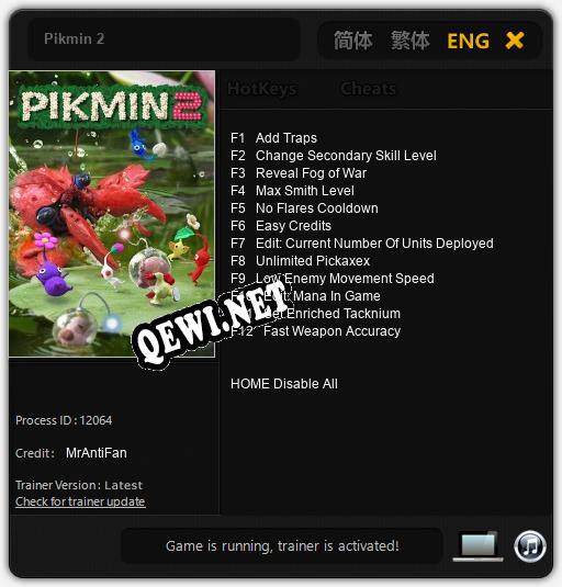 Трейнер для Pikmin 2 [v1.0.3]